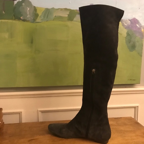 Sebastian Milano Over the Knee Suede Boots - Picture 6 of 14